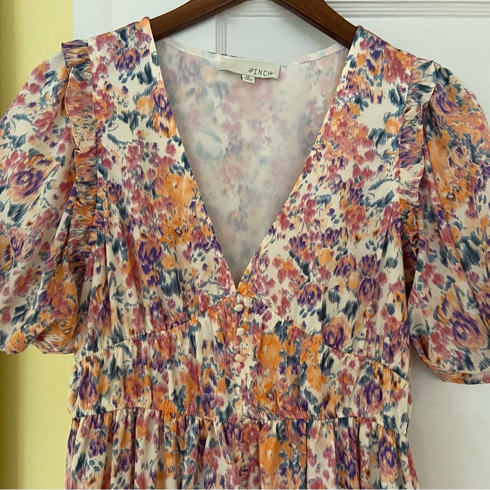 Pinch Pastel Patterned Dress